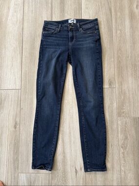 Paige Verdugo Ankle Denim Blue Jeans With Pockets Size 27